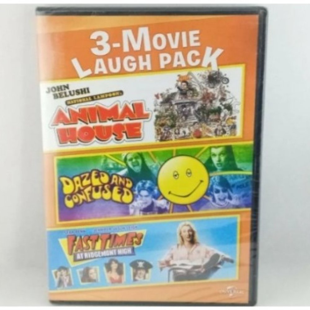 3-Movie Laugh Pack 2DVD ~Animal House, Dazed/Confused, Fast Times Ridgemont High